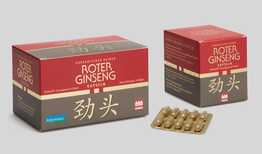 KGV Roter Ginseng Wurzelpulver Kapseln